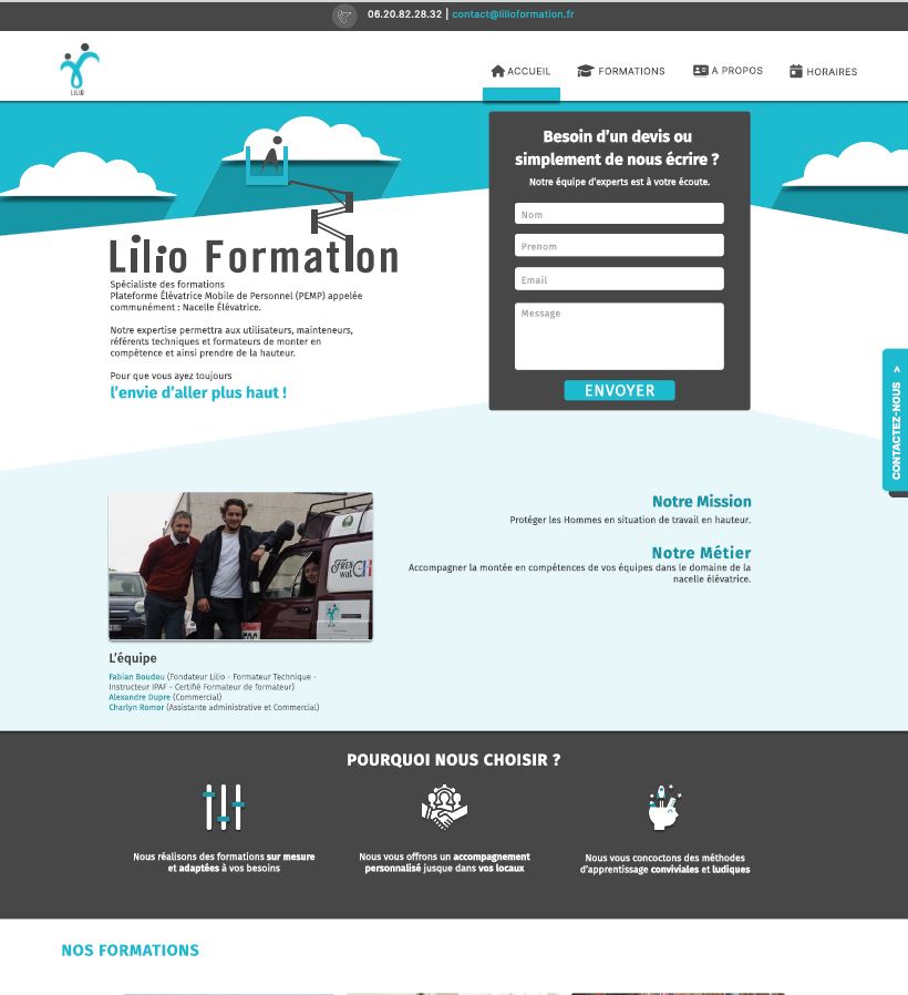 Site web Lilio 1