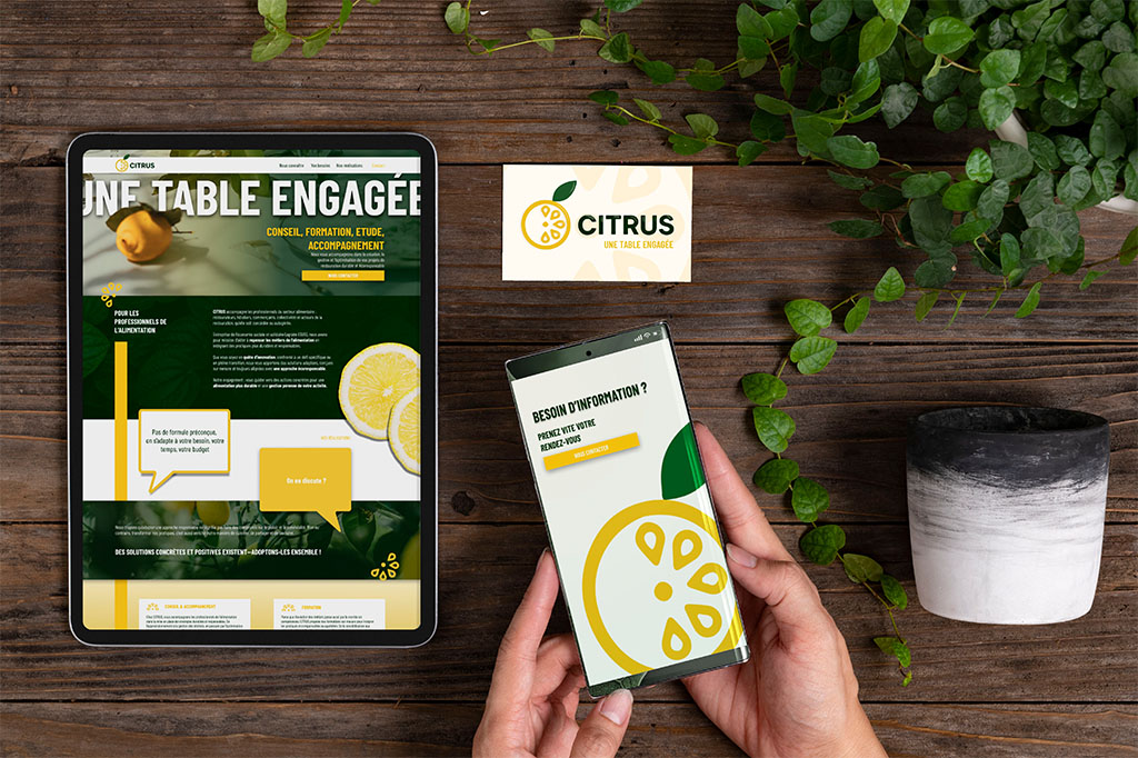 Piste de réflexion pour un site web - Citrus