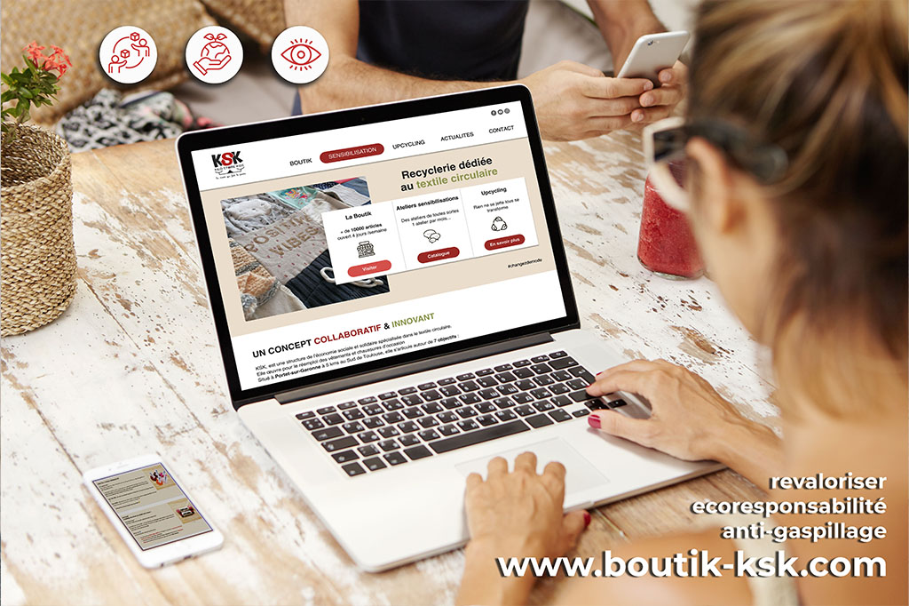 Création d'un Site vitrine et e-commerce Boutik KSK