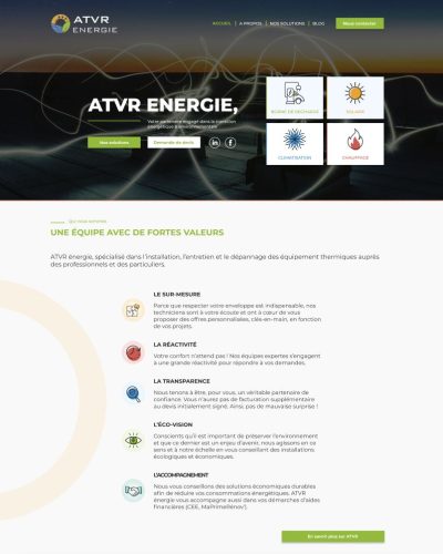 Site web ATVR Energie